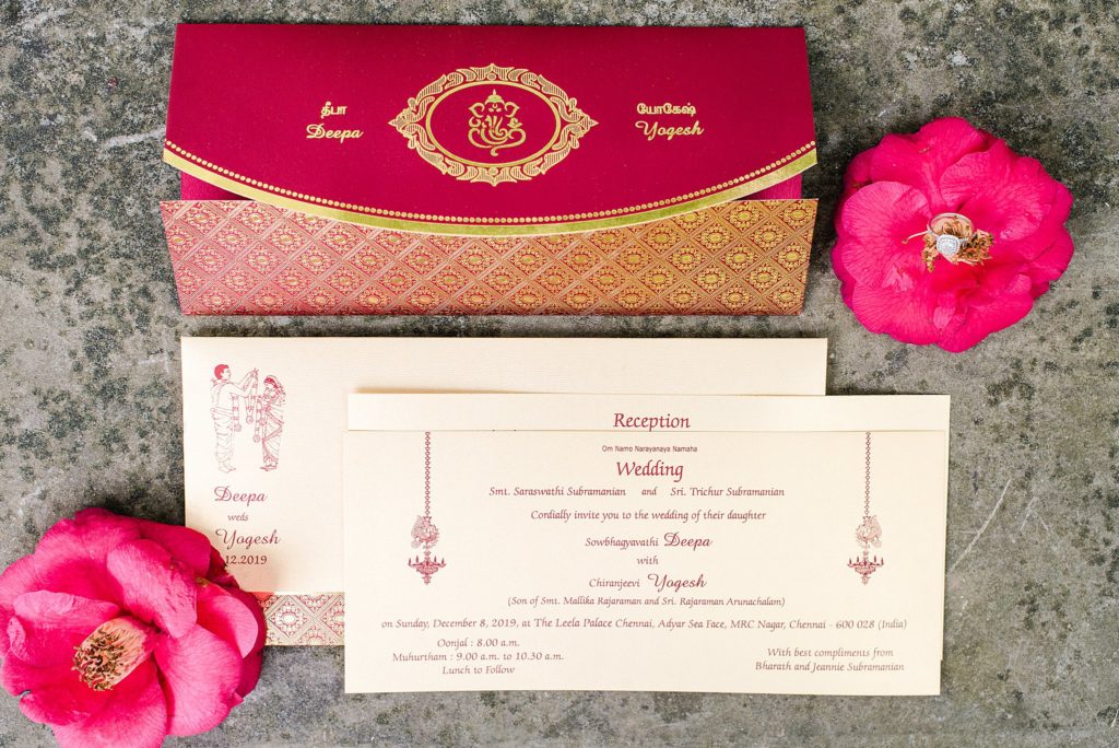 Indian wedding invitation